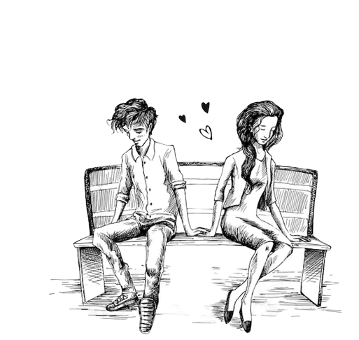animated couple sketch 1 png